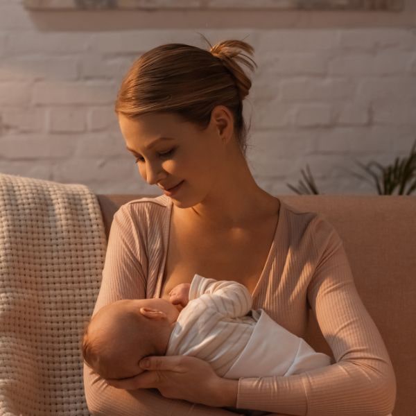 cho con bú bằng sữa mẹ